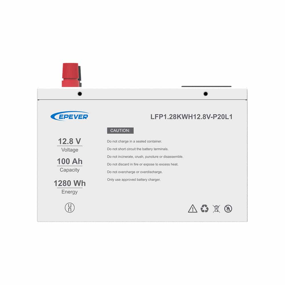 12.8V 100AhΜπαταρία Λιθίου EPEVERLFP1.28KWH12.8V-P20L1