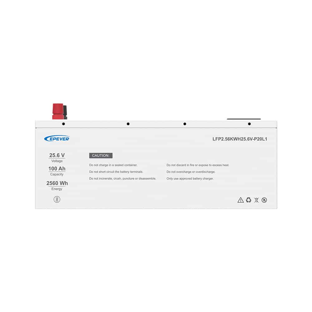 25.6V 100AhΜπαταρία Λιθίου EPEVERLFP2.56KWH25.6V-P20L1